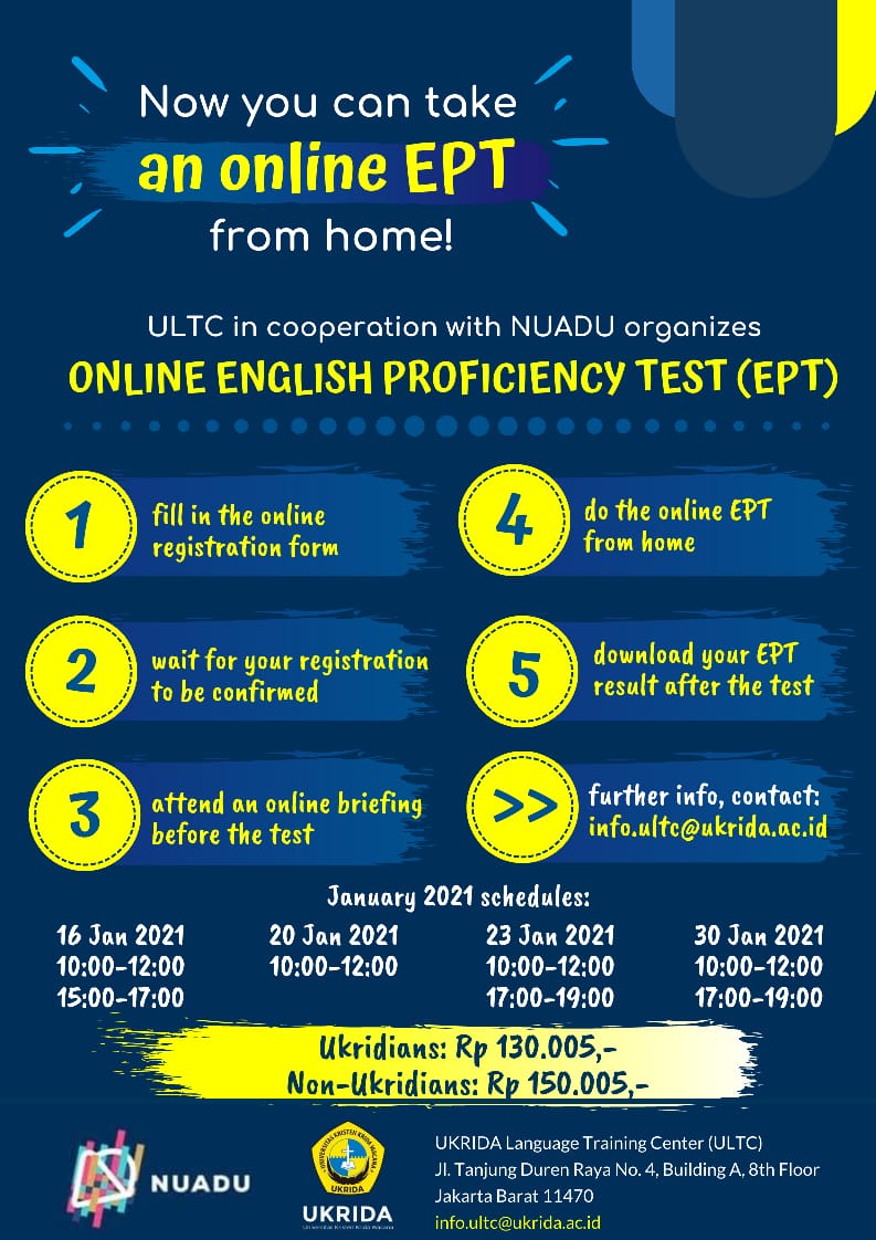 English Proficiency Test Ept - UKRIDA.ac.id