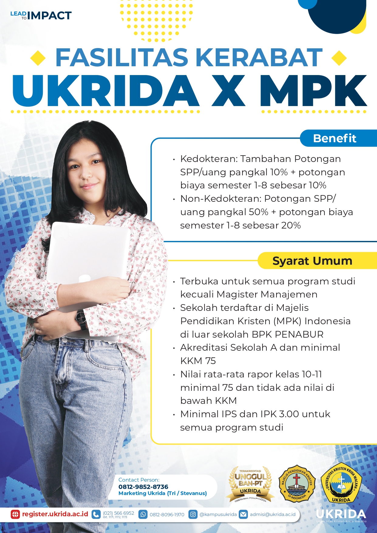 Beasiswa Fasilitas Kerabat UKRIDA X MPK
